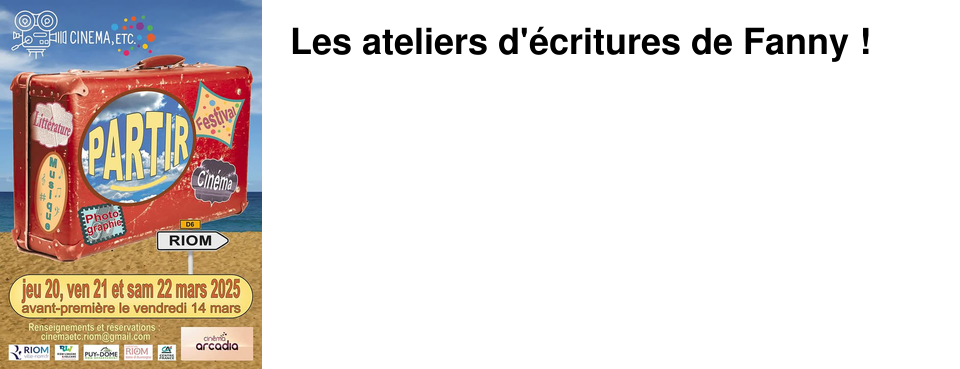 Les ateliers d'�critures de Fanny !
