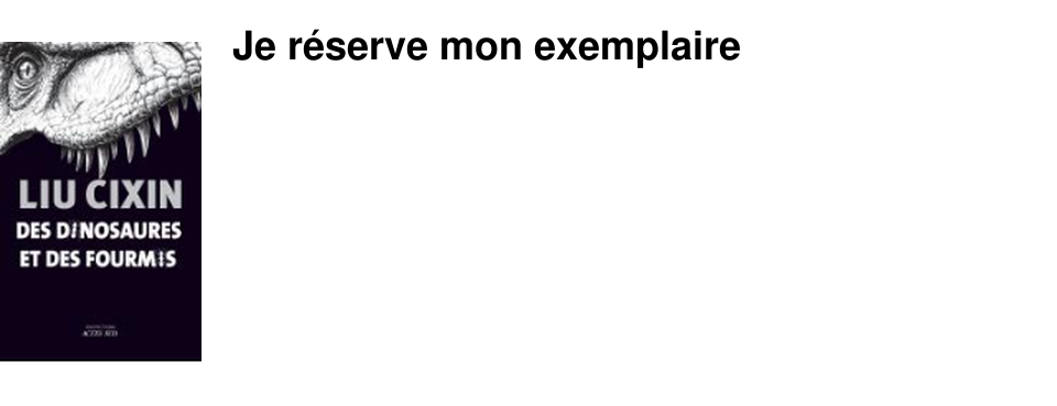 Je r�serve mon exemplaire
