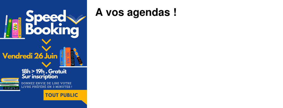A vos agendas !