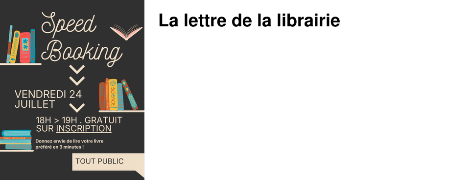 La lettre de la librairie